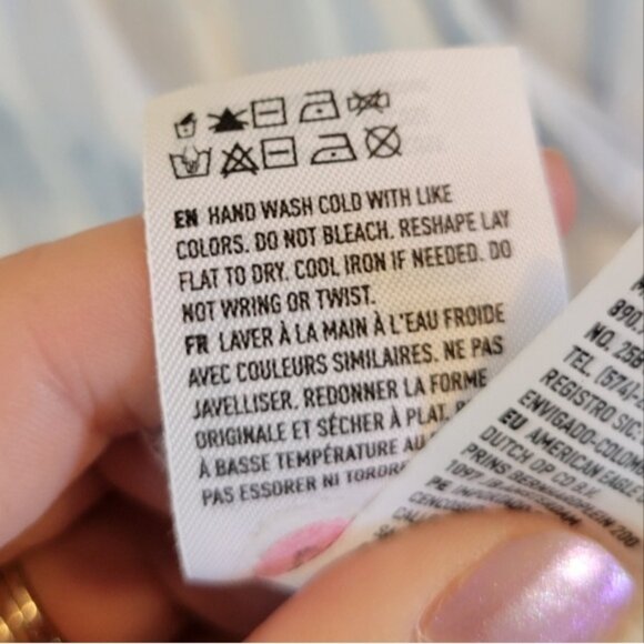 American Eagle Striped White Blue Tank Top - Picture 6 of 6